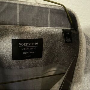 Nordstrom Men's Shop Gray Non-Iron Dress Shirt